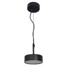 Pendente Led Acrilico Metal Preto 10w 3000k Basic