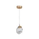 Pendente LED Circular 3000K 6W Metal Dourado Infinity HO20804