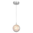 Pendente Led Glass 5W 3000K Ou 4000K Ou 6500K 250Lm Cromado Bivolt Eletrorastro Pendente Led Glass 5W 3000K Ou 4000K Ou 6500K 250Lm Cromado Bivolt Eletrorastro