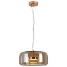 Pendente led kane 3000k 7w bivolt 38x17cm vidro e metal dourado pd1667do - casual light