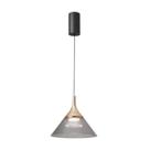 Pendente led lux 7w 19x180cm3000k 490lm preto/dourado bivolt