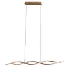 Pendente Led Metal Silicone Dourado 30w 3000k Flow