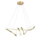 Pendente Led Moderno Taschibra Loop 38w Luz Quente 3000k Bivolt Ouro
