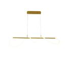 Pendente Led Moderno Taschibra Organic 28w Luz Quente 3000k Bivolt Ouro