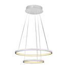 Pendente LED Montreal 50cm Branco 40W Luz Amarela Bivolt Quality Pendente LED Montreal 50cm Branco 40W Luz Amarela Bivolt Quality