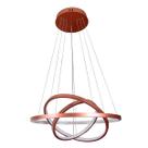 Pendente Led Montreal 89W 3000K 3 Arcos Cobre 4181lm Bivolt