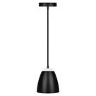 Pendente Led Preto 9W 6.500K Branca Fria Bivolt Kian