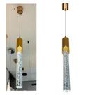 Pendente Led Tudo Bolhas com Detalhe Dourado Moderno 3 Cor deLuz Cabeceira 8130