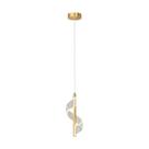 Pendente LED Venezza 7W 3000K 300Lm Dourado Bivoltolt Eletrorastro