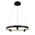 Pendente Lilla Preto 60cm Led 48W 3000K Bivolt