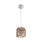 Pendente LLUM Bronzearte Milano Cristal 1 Lâmpada Redondo