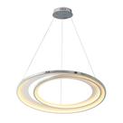 Pendente Loop Cromado e Branco LED 76W 3000K Bivolt HM010CR Bella