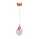 Pendente Lua Cristal Bolhas Circular 7W LED Integrado 3200K