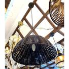 Pendente Lumanti Junco Meia Esfera P/1 Lamp E27 Tabaco