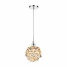 Pendente Luminária De Cristal Praga Lavabo Cabeceira Cama