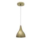 Pendente Luminária de Teto desing Cone Dourado Com Lâmpada Branco Quente Para Sala de estar, cozinha, varanda