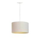 Pendente Luminária De Teto Modelo Lustre De Linho Palha Para Sala Quarto Cozinha Redondo