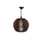 pendente luminaria em mdf para quarto cor marrom