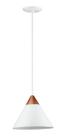 Pendente Luminária Lustre Branco Cobre Cone 310 Pendente Luminária Lustre Branco Cobre Cone 310