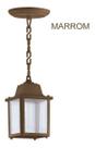 Pendente Luminária Lustre Clássico Retro Colonial Marrom 335