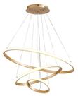 Pendente Luminaria Lustre Led Teto Moderno Sala Nitrolux 127e220v Dourado