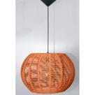 Pendente Luminária Lustre Teto Bola Grande Corda 41x28 Com Fio