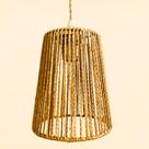 Pendente Luminária Madeira Rustico Bambu Natural Orgânico