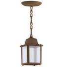 Pendente Luminária Marrom de Teto 37cm Colonial Vintage Externo Interno