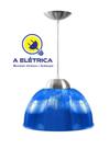 pendente luminaria prismatica azul