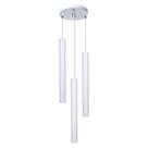 Pendente Luminária Tubo Branco 30 Cm Triplo + Led Branco Neutro Pendente Luminária Tubo Branco 30 Cm Triplo + Led Branco Neutro
