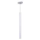Pendente Luminária Tubo Branco 50 Cm + Lâmpada LED Branco Frio