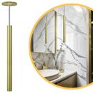 Pendente Luminária Tubo Dourado 50 Cm