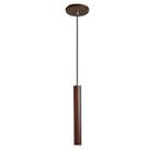 Pendente Luminária Tubo Marrom 30 Cm