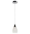 Pendente Luminária Tulip Vidro e Metal Cromado