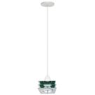 Pendente Lustre 3 Vidros Quadrados Aluminio Mini Branco Pendente Lustre 3 Vidros Quadrados Aluminio Mini Branco