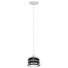 Pendente Lustre 3 Vidros Redondos Aluminio Mini Branco