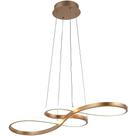 Pendente Lustre 47w 3000k Dourado