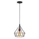 Pendente Lustre Aramado Piramide Preto