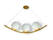 Pendente Lustre Haven Jabuticaba Curvo 3 Globos