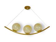 Pendente Lustre Haven Jabuticaba Curvo 3 Globos