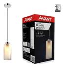 Pendente Lustre Iluminária Retrô Smooth Aço Preto 1 Cupula