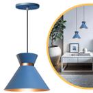 Pendente Lustre Luminária Berlin 15cm Azul