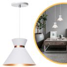 Pendente Lustre Luminária Berlin 15cm Branco