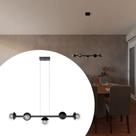 Pendente Lustre Luminária de Teto Jabuticaba Com 5 Globos Vidro 10cm