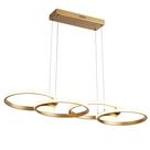Pendente Lustre Luminaria LED Aneis Moderno 48W 3em1