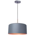 Pendente Lustre Luminária Madri Cinza Pendente Lustre Luminária Madri Cinza
