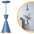 Pendente Lustre Luminária Mini Pequim 24cm Azul
