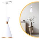 Pendente Lustre Luminária Mini Pequim 24cm Branco