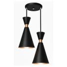 Pendente Lustre Luminária Mini Pequim 24cm Preto Duplo Pendente Lustre Luminária Mini Pequim 24cm Preto Duplo