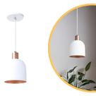 Pendente Lustre Luminária Open em Alumínio Branco